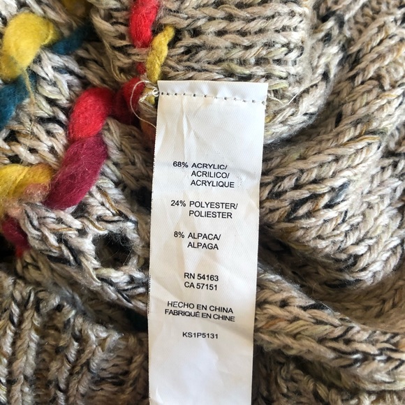 KENSIE PIECES Marled Cardigan w/Space Dyed Trim - S - Picture 8 of 8